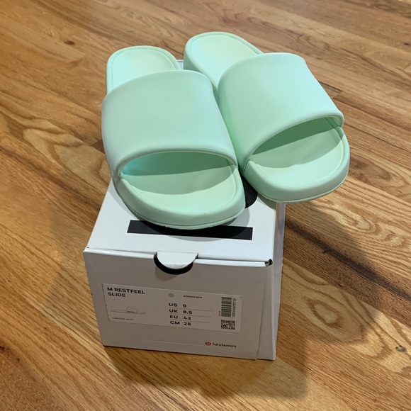 lululemon athletica Other - NWT lululemon athletica Kohlrabi Green Slide Sandals Size 9/Women 10.5